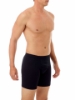 Underworks Men Black Microfiber Compression Boxers