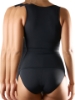 Underworks Womens Black Firm Control Open-Bust Tank Shapewear